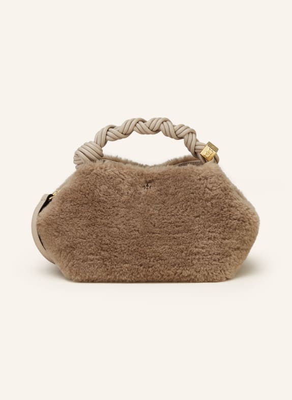 GANNI Handtasche BOU SMALL TAUPE