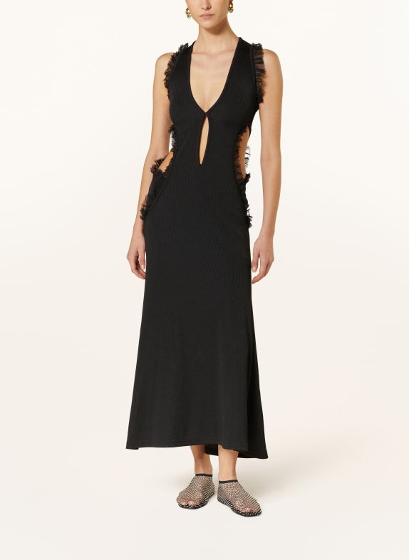 CHRISTOPHER ESBER Jersey dress CARINA with cut-outs BLACK