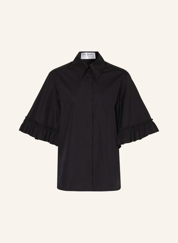 EVA MANN Shirt blouse OLIVE POLO BLACK