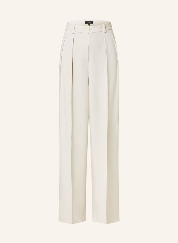 Theory Wide leg trousers WHITE
