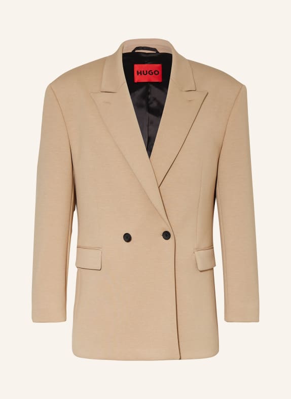 HUGO Tailored jacket ULAN241F1J modern fit BEIGE