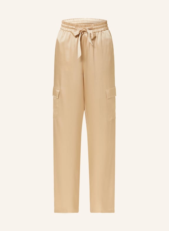 (THE MERCER) N.Y. Cargo pants made of silk GOLD