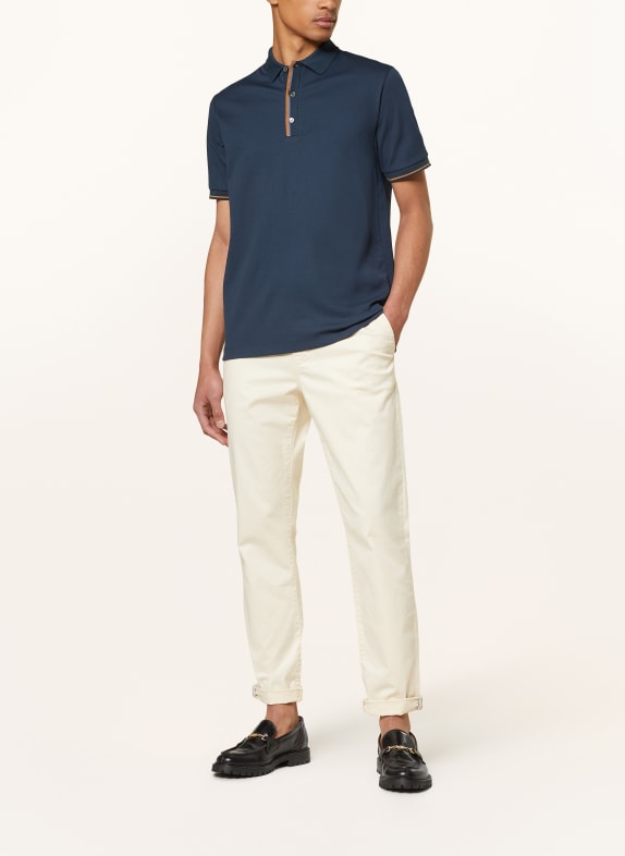 MOS MOSH Gallery Piqué poloshirt MMGHARVEY DONKERBLAUW