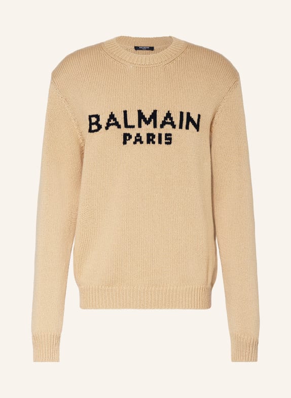BALMAIN Sweater BEIGE/ BLACK