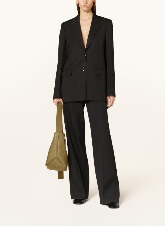 JIL SANDER Blazer met zijde ZWART