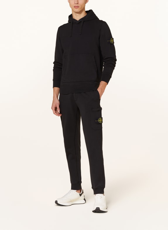STONE ISLAND Hoodie ZWART