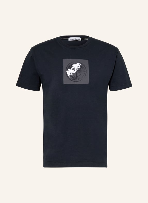STONE ISLAND T-shirt GRANATOWY