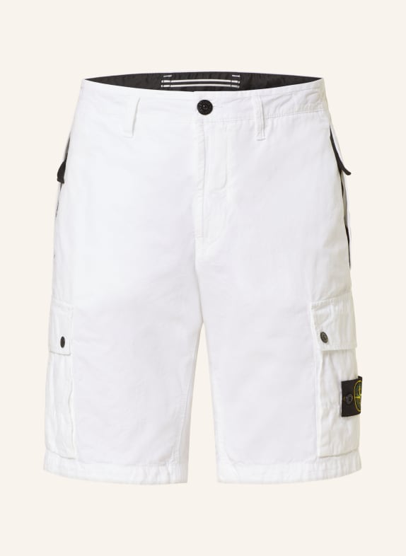 STONE ISLAND Cargo shorts slim fit WHITE