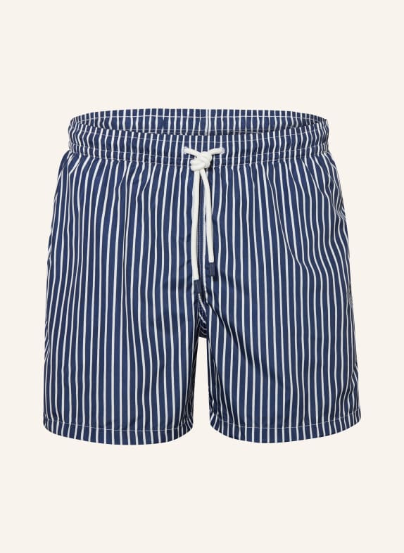 FEDELI Swim shorts DARK BLUE/ WHITE