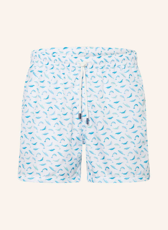 FEDELI Swim shorts WHITE/ TURQUOISE/ MINT