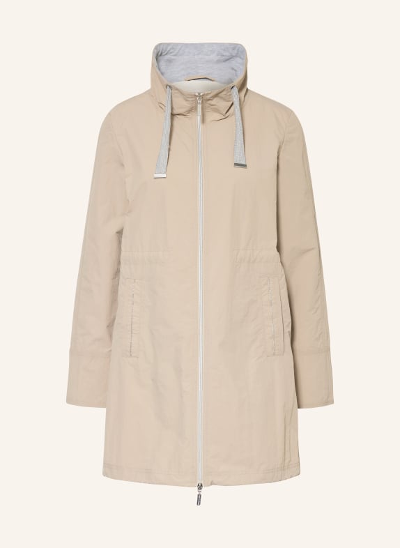 White Label Parka with decorative gems TAUPE