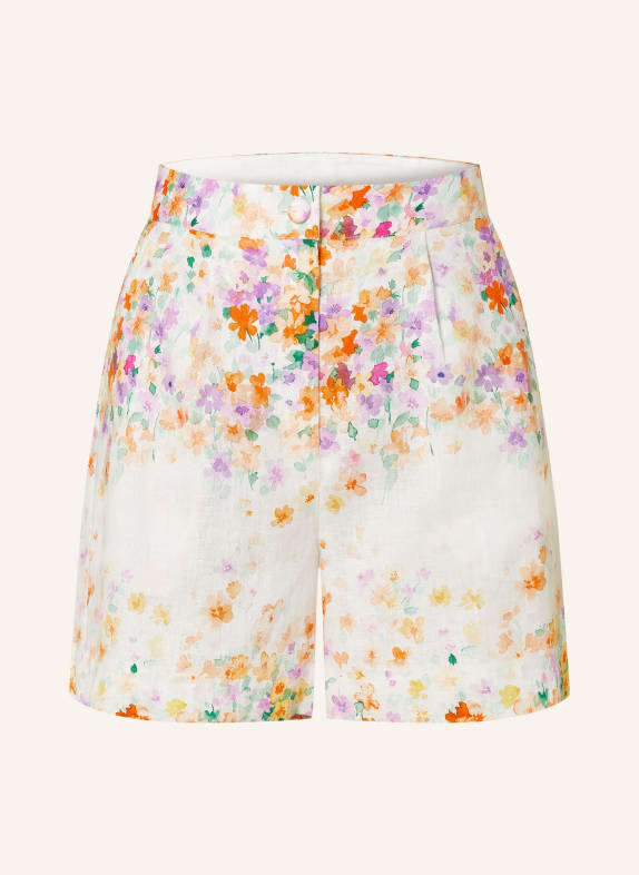 MRS & HUGS Linen shorts WHITE/ PURPLE/ ORANGE