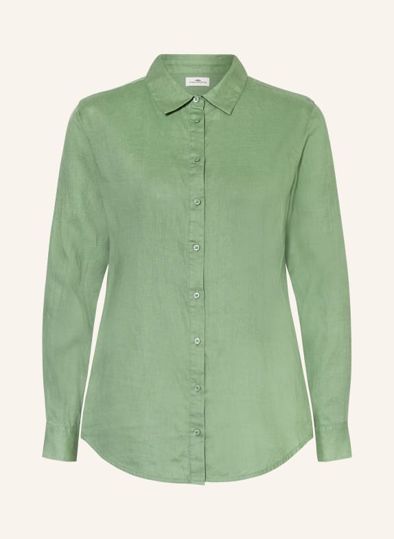 FYNCH-HATTON Shirt blouse made of linen GREEN