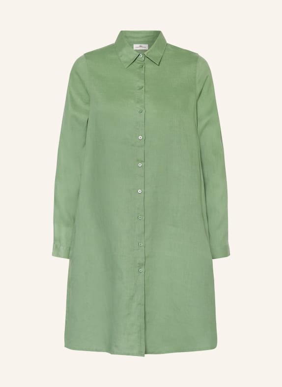 FYNCH-HATTON Shirt dress in linen GREEN