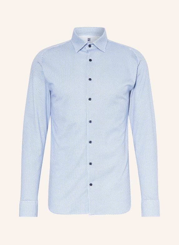 DESOTO Jersey shirt slim fit WHITE/ LIGHT BLUE