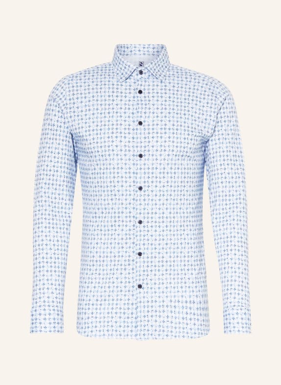 DESOTO Jersey shirt slim fit WHITE/ BLUE