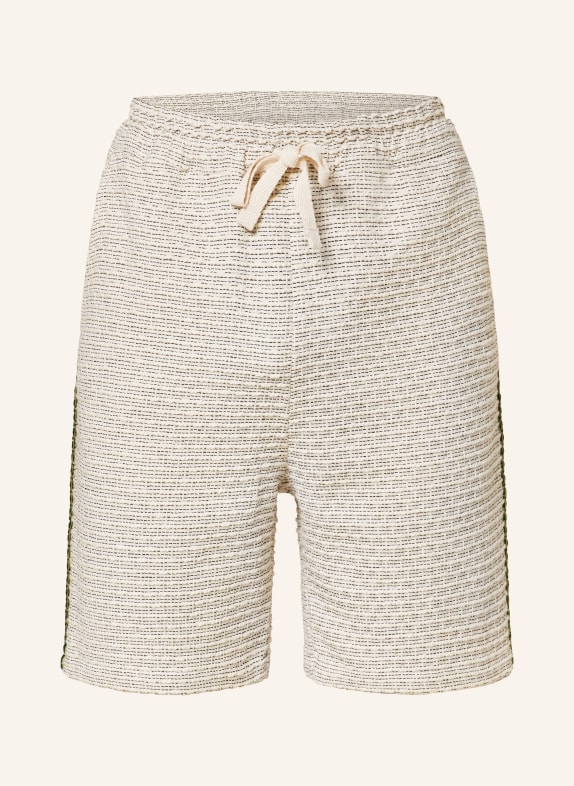 DRÔLE DE MONSIEUR Tweed-Shorts mit Galonstreifen BEIGE