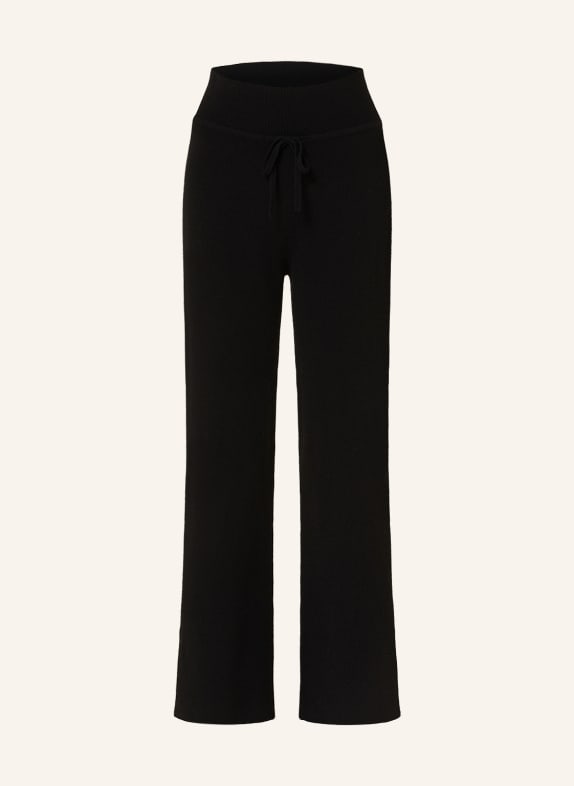 SMINFINITY Knit trousers in cashmere BLACK