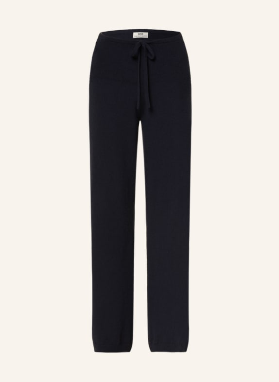 SMINFINITY Knit trousers with cashmere DARK BLUE
