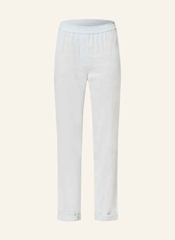MARC CAIN Trousers ROANNE with linen 302 smoky ice new
