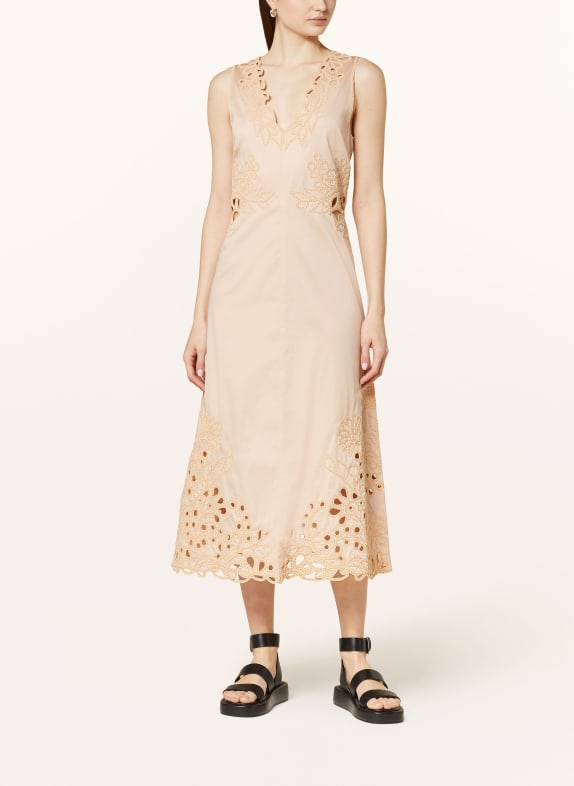 MARC CAIN Dress with lace 203 soft rose
