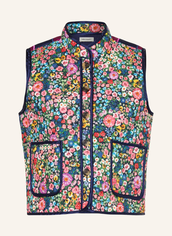 lollys laundry Quilted vest CAIROLL DARK BLUE/ FUCHSIA/ GREEN