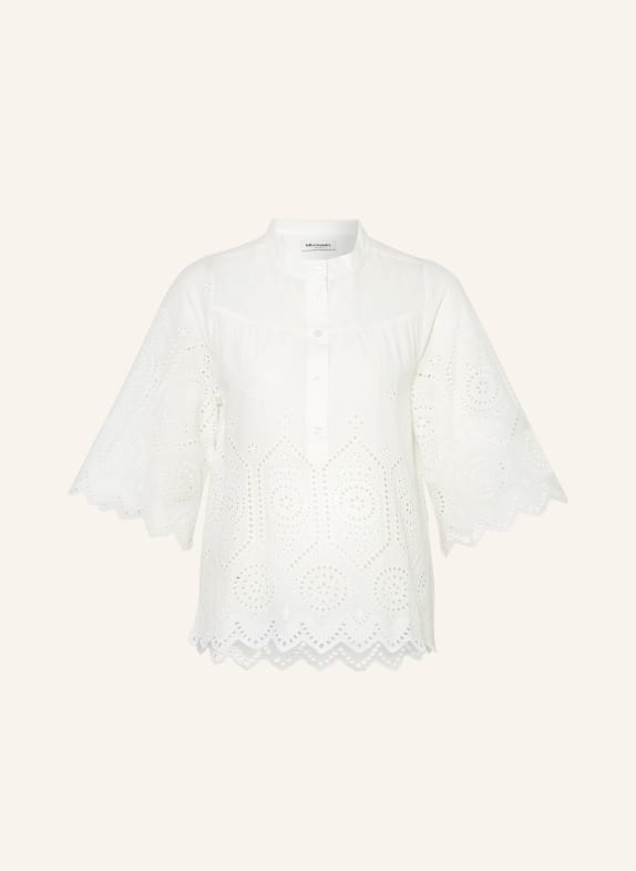 lollys laundry Shirt blouse LOUISELL with broderie anglaise WHITE