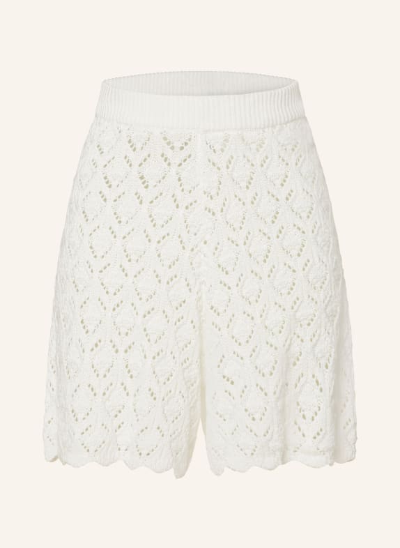 ICHI Knit shorts IHBLANCA WHITE