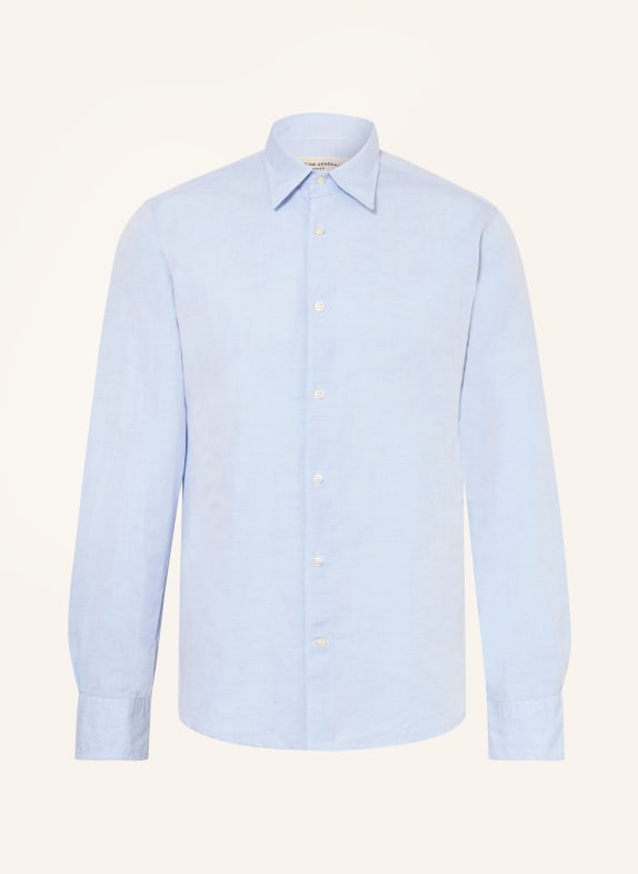 Officine Générale Shirt regular fit with linen LIGHT BLUE