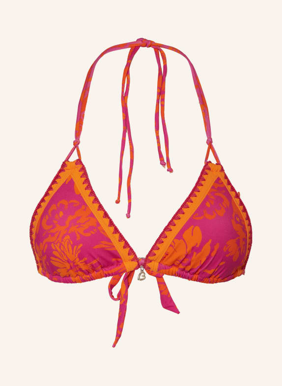 BANANA MOON Triangel-Bikini-Top ALTHEA BLUCO FUCHSIA/ ORANGE
