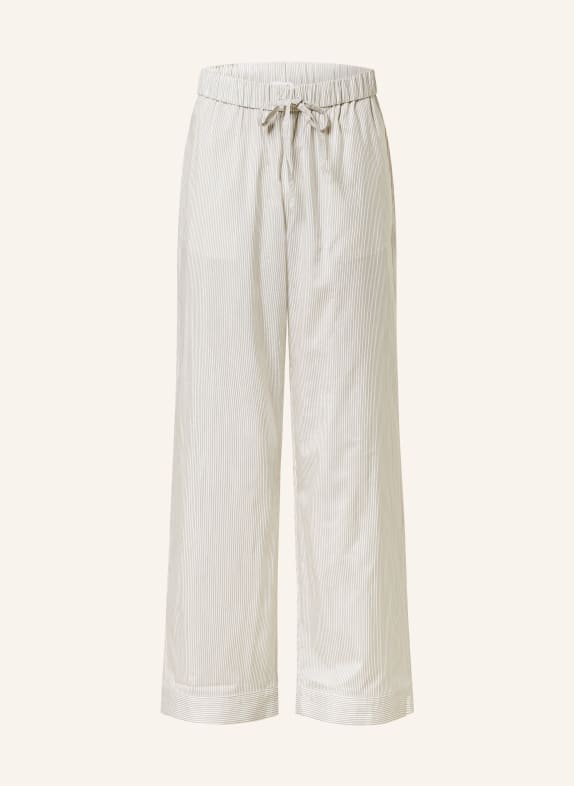 COS Wide leg trousers made of silk GRAY/ LIGHT GRAY