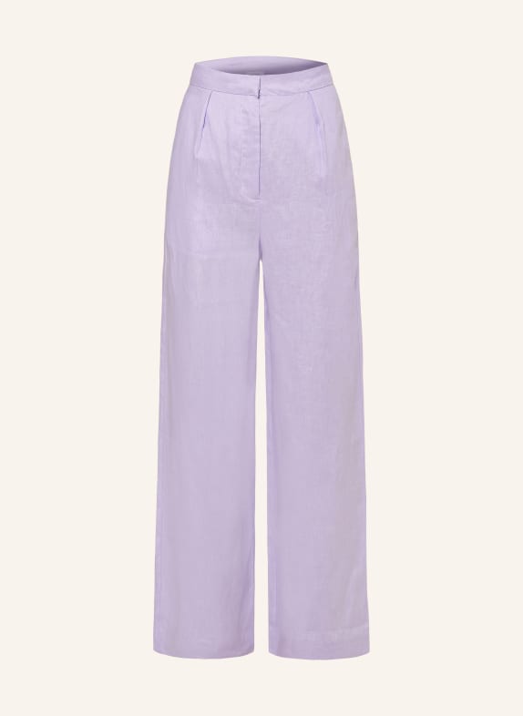 darling harbour Wide leg trousers made of linen VIOLA