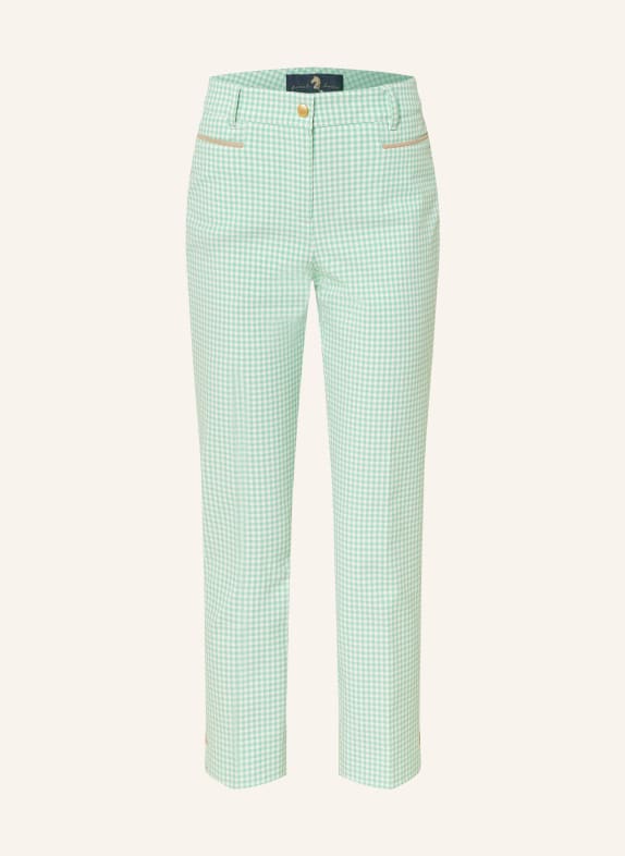 pamela henson 7/8 pants LIGHT GREEN/ WHITE