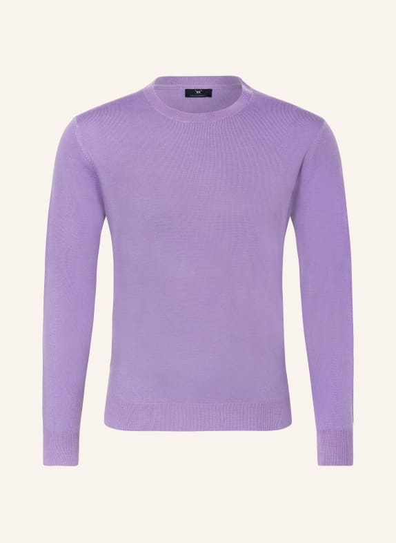 STROKESMAN'S Sweater made of merino wool LIGHT PURPLE