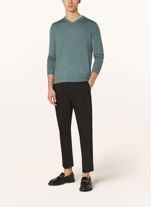 STROKESMAN'S Pullover aus Merinowolle GRÜN