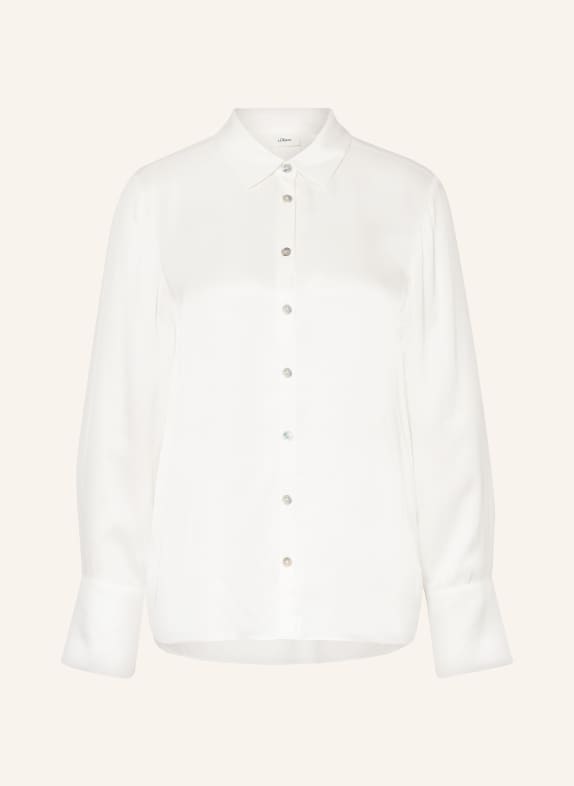 s.Oliver BLACK LABEL Satin shirt blouse ECRU