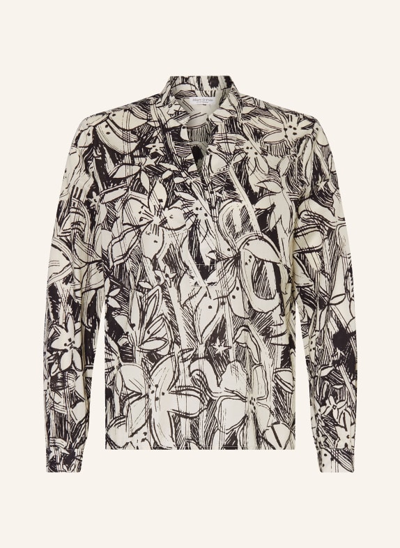 Marc O'Polo Shirt blouse BLACK/ CREAM