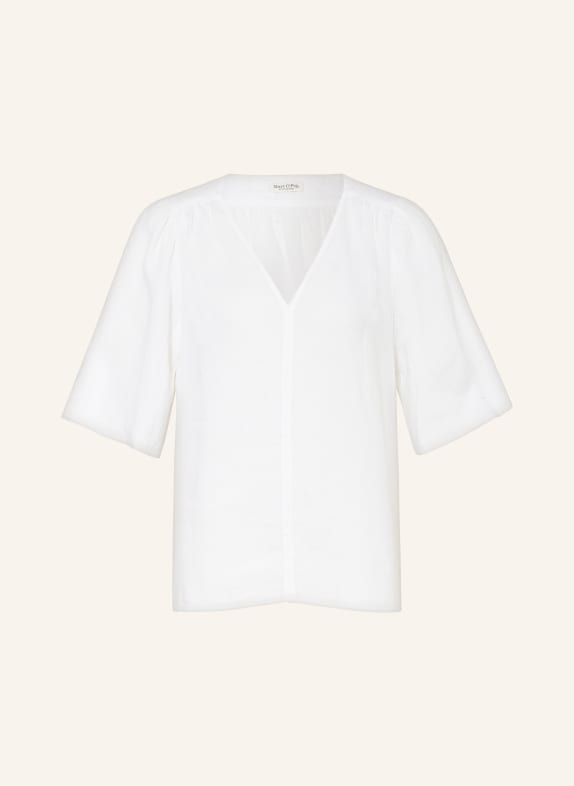 Marc O'Polo Shirt blouse made of linen WHITE