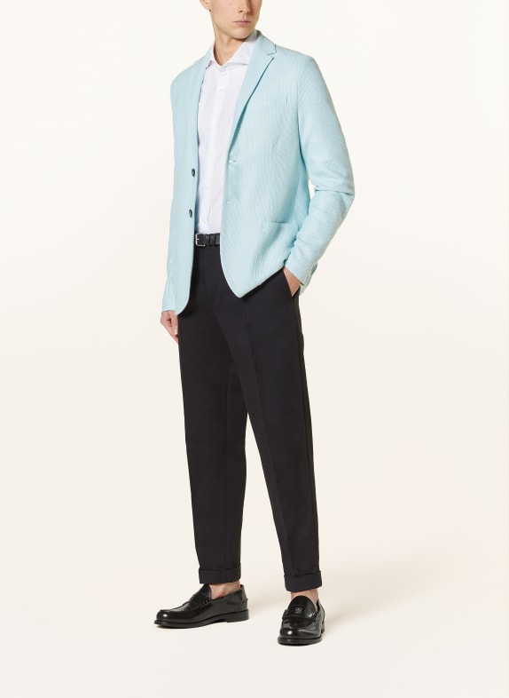 HARRIS WHARF LONDON Linnen colbert Extra Slim Fit LICHTBLAUW