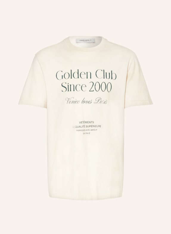 GOLDEN GOOSE T-Shirt JOURNEY CREME/ GRÜN