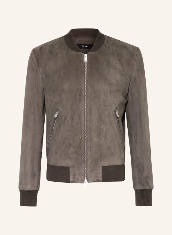 ARMA Leather bomber jacket DIDIER GRAY