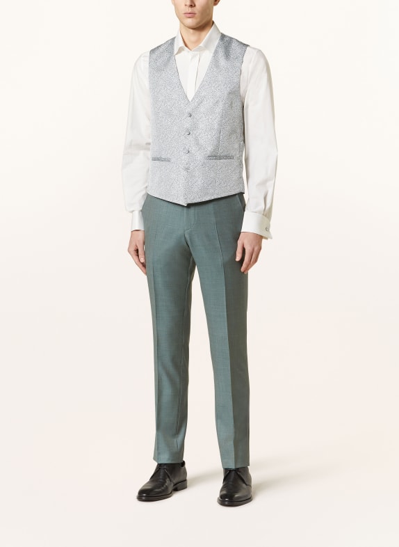 WILVORST Hemd Extra Slim Fit 040 Grün gemustert