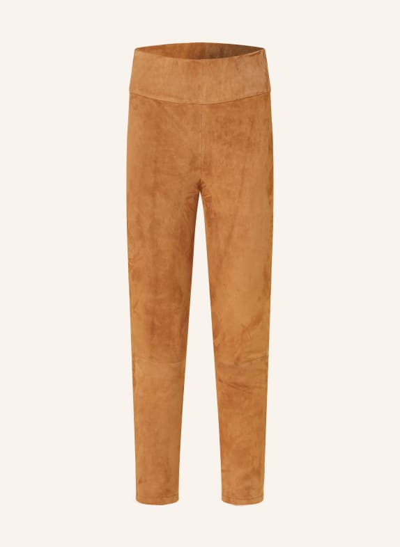 ARMA 7/8 trousers BELLONA made of leather CAMEL