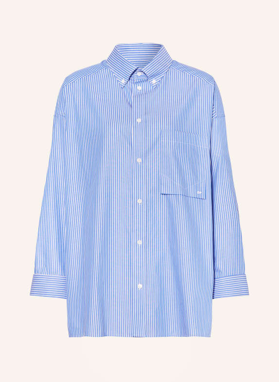 DARKPARK Oversized shirt blouse NATHALIE BLUE/ WHITE