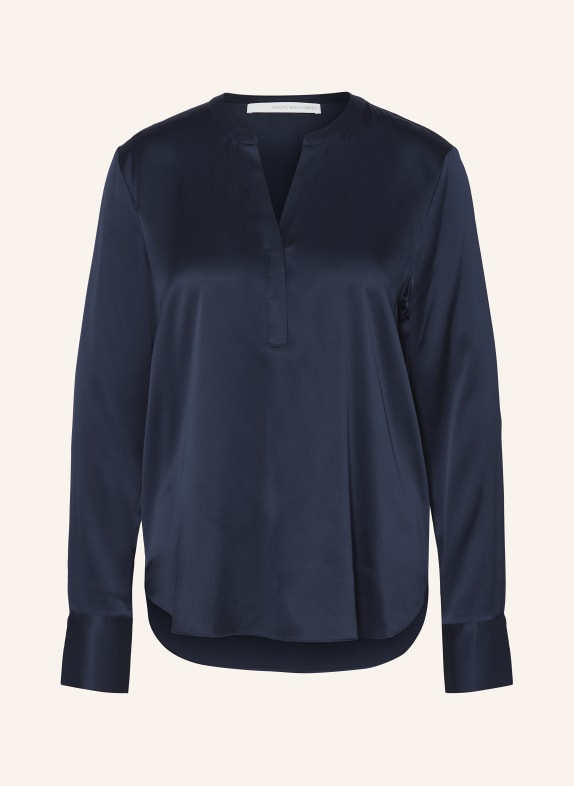 HERZEN'S ANGELEGENHEIT Shirt blouse in silk DARK BLUE