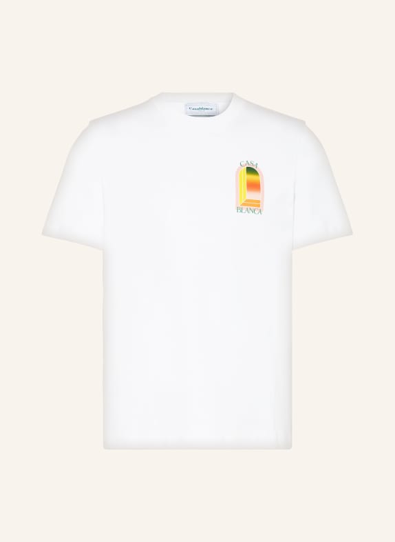 Casablanca T-Shirt WEISS/ GRÜN/ ORANGE