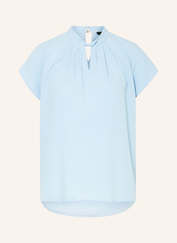 MORE & MORE Shirt blouse in mixed materials LIGHT BLUE