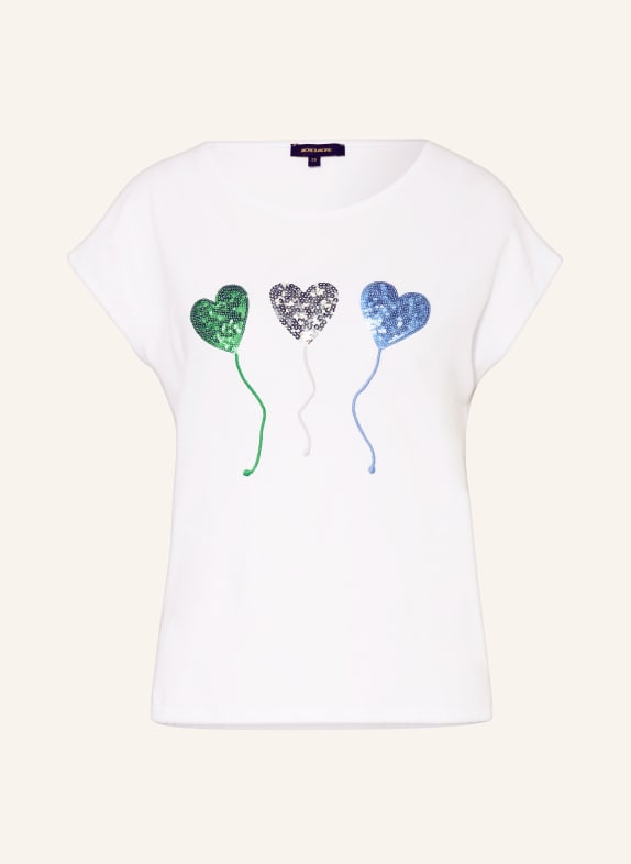 MORE & MORE T-shirt with sequins WHITE