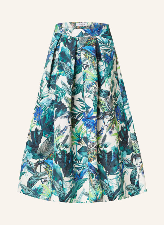 LUNATICA MILANO Pleated skirt TEAL/ GREEN/ BLUE
