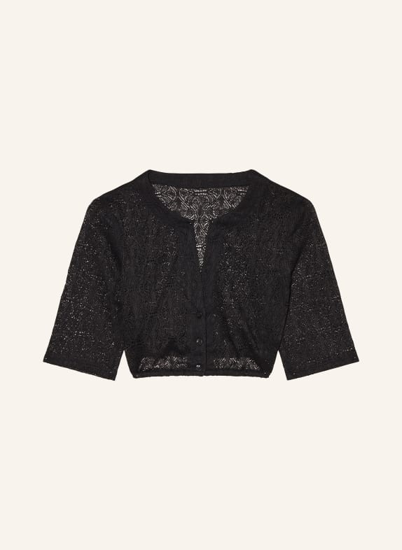 WALDORFF Dirndl blouse made of crochet lace BLACK